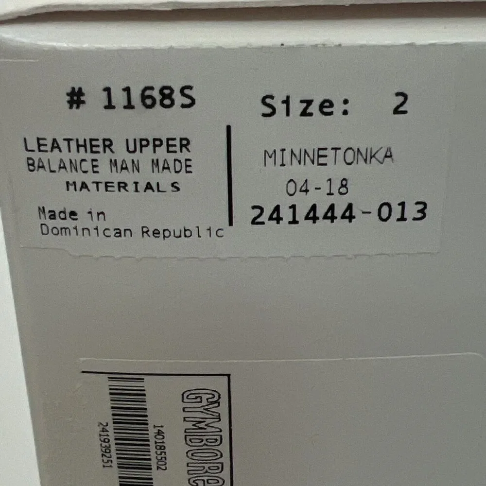 NIB Minnetonka Alex Infants Slip On Leather Moccasins Rose Gold Size 2 NEW 6-9 M